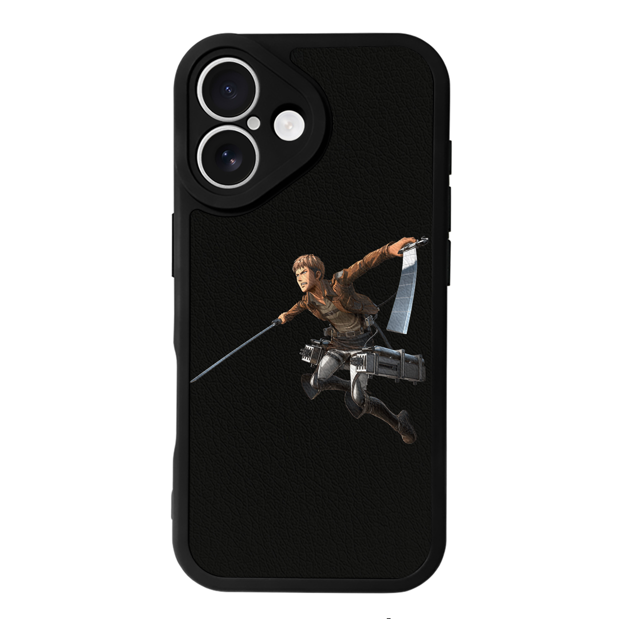 （画像用） 進撃の巨人 ジャン・キルシュタイン Attack on Titan Jean Kirstein 【iPhone 16シリーズ対応】シリコンスマホケース（レザー調） 材質：シリコン